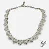 Coro logo silver leaf necklace Coro logo silver leaf necklace