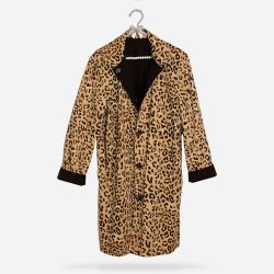 Leopard Print Trench Coat