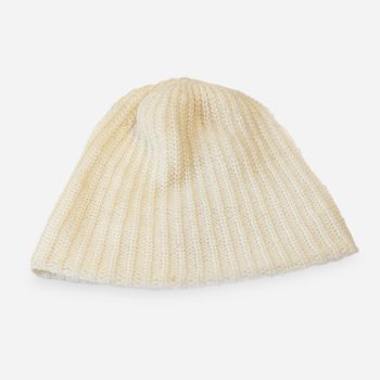 cream knit beanie