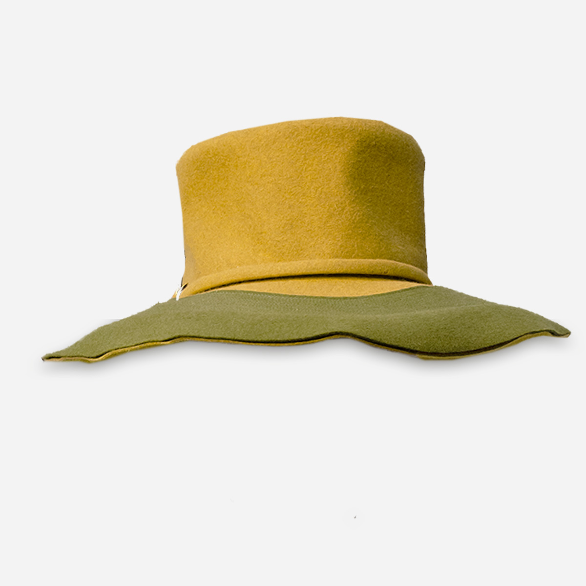 1970s wide brim winter hat
