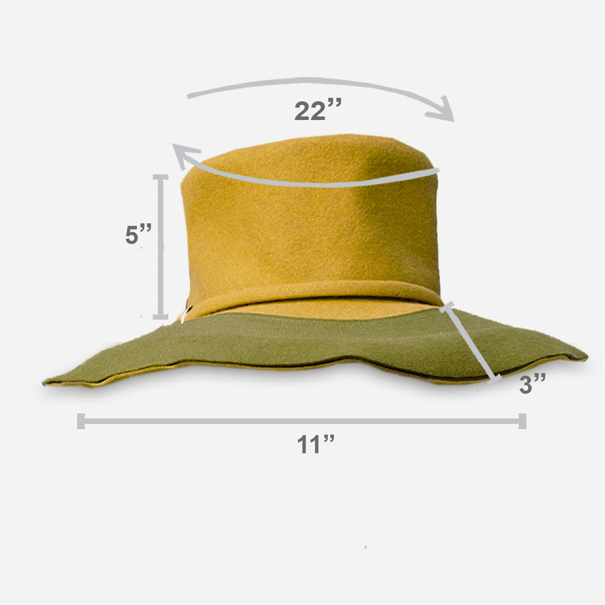 wide brim hat size