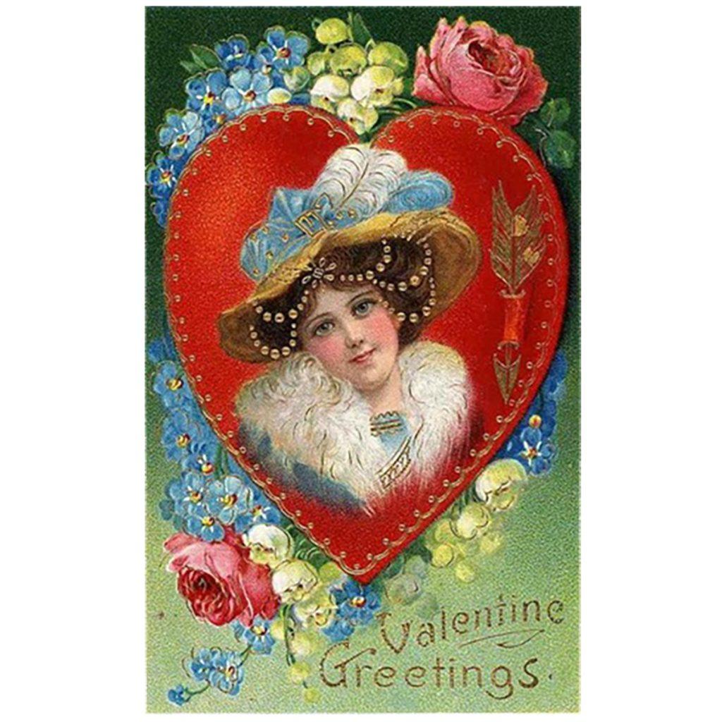 victorian valentine's day card