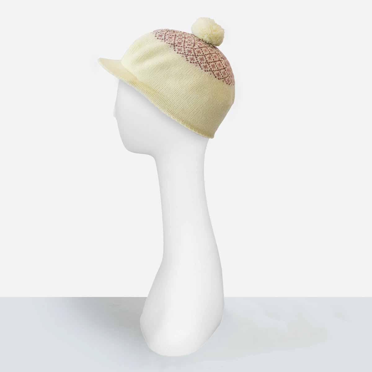 yellow knit winter hat