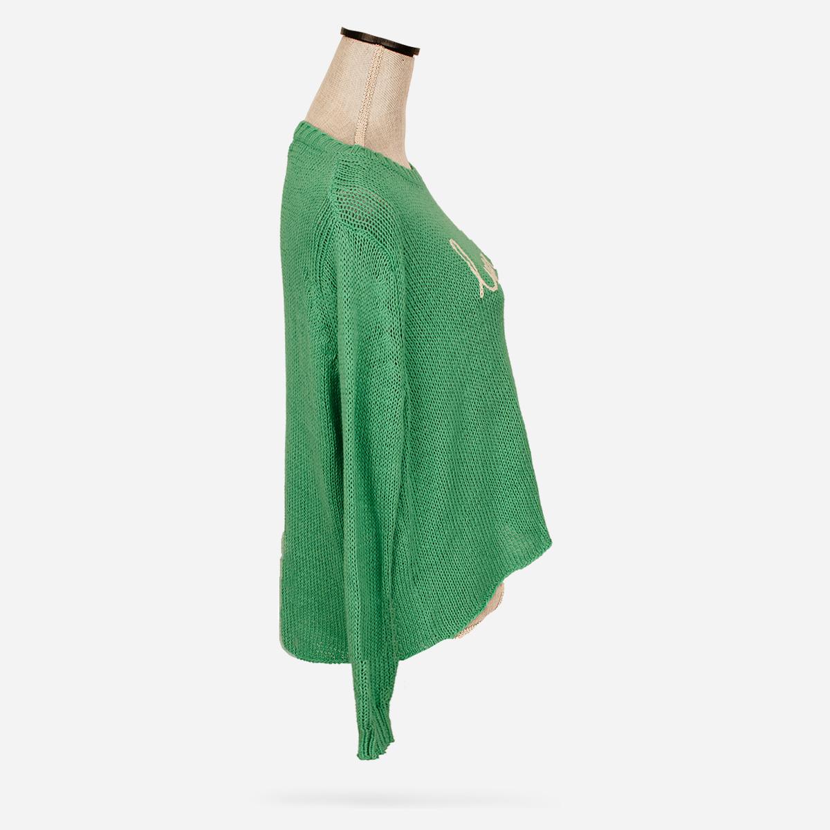 vintage green lucky sweater
