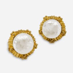 Baroque pearl earrings