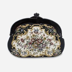 floral petit point purse