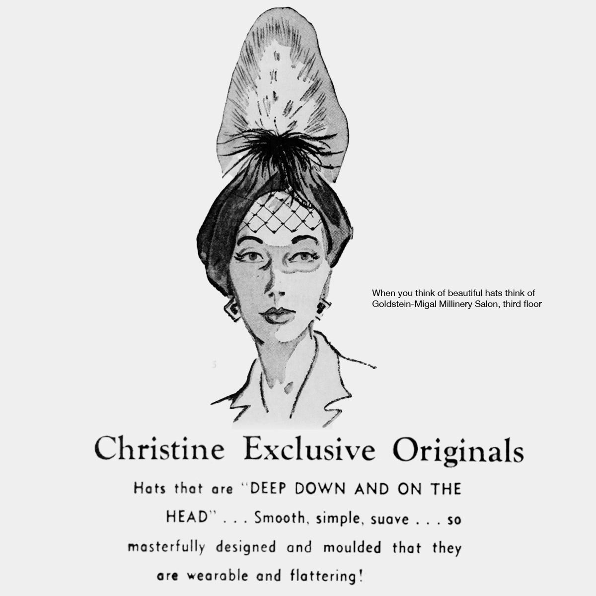 Christine Original hat ad 1947