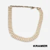Signed Kramer tile link necklace Signed Kramer tile link necklace