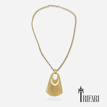 Signed Trifari peandant necklace