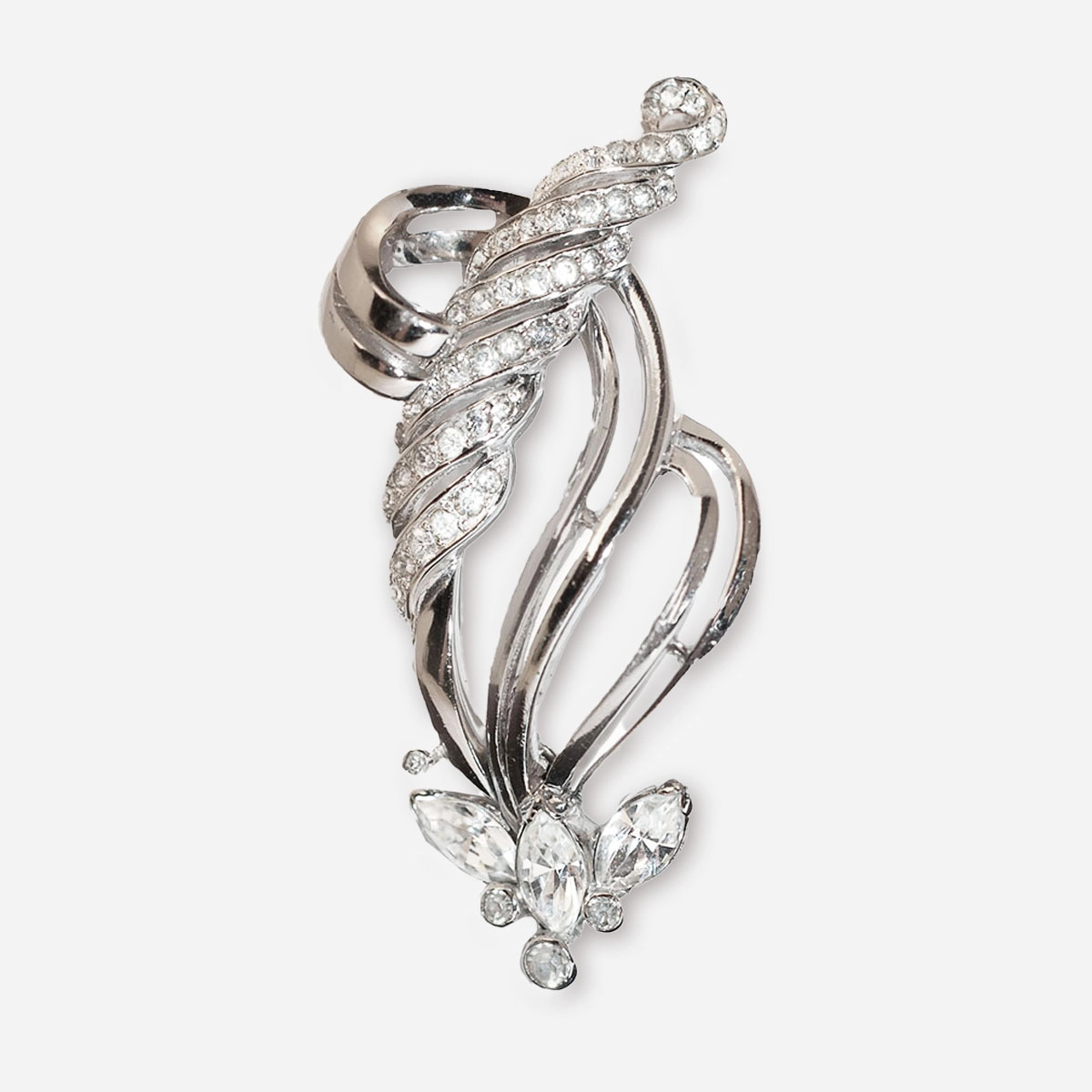 Vintage Mazer Rhinestone Brooch