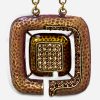 vintage jeweled square pendant vintage jeweled square pendant