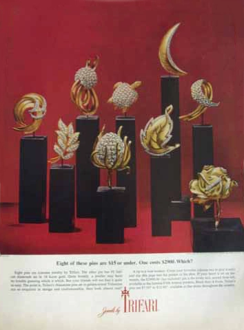 1962 Jewels Trifari Jewelry Ad