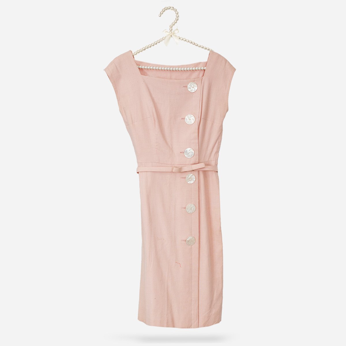 vintage 1960s pink dress