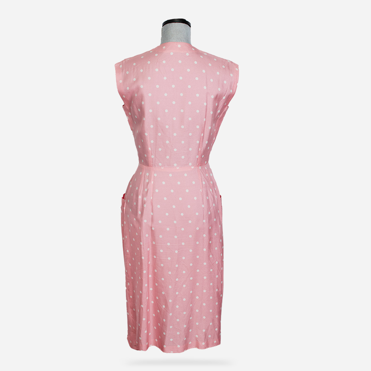 1950s pink dress