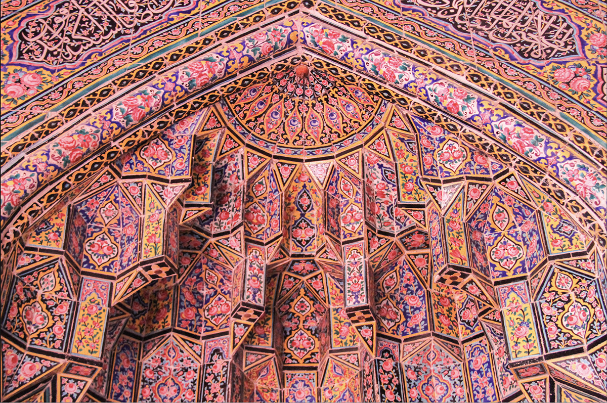 Nasir ol Molk Mosque in shiraz pink