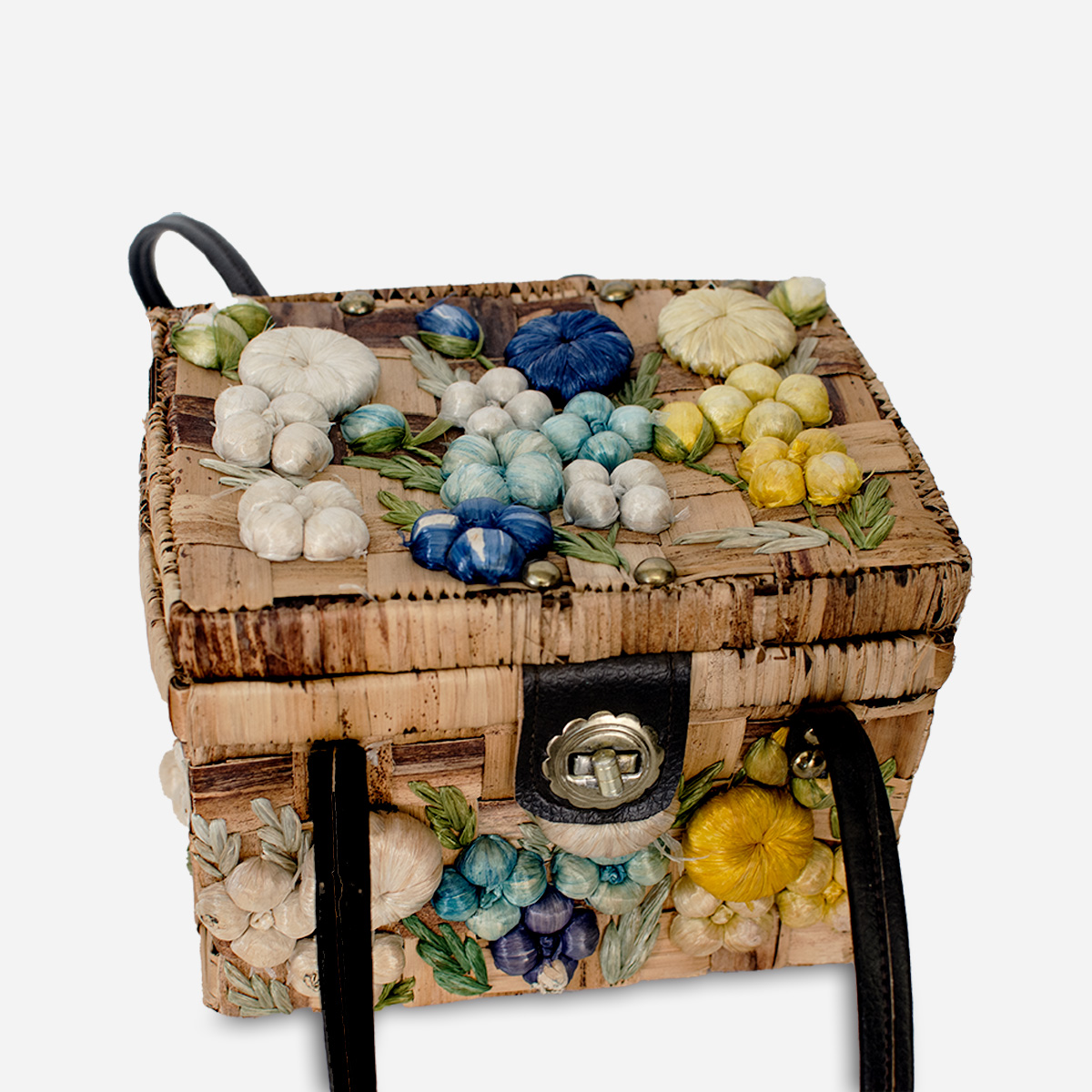 1960s floral handbag