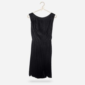jacques hein black velvet dress