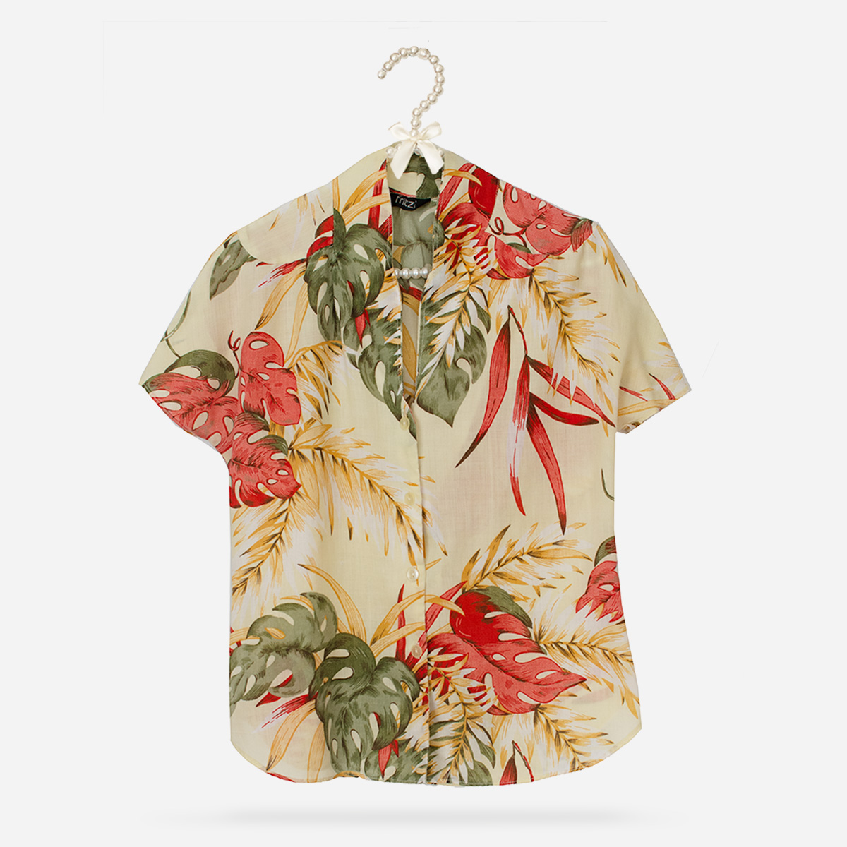vintage women's tropical shirt