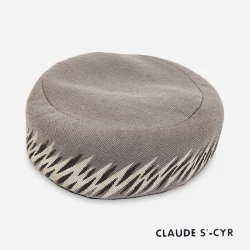 vintage Claude Saint Cyr gray Hat, Pinton-Aubusson Gray pillbox hat