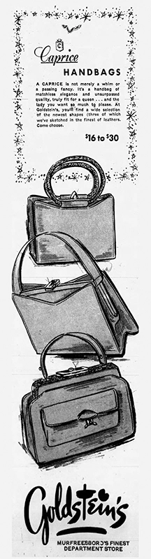 Caprice handbags 1967 ad