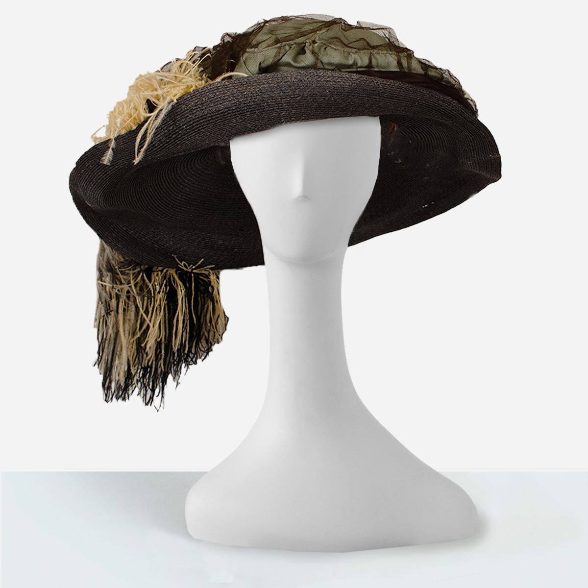 Vintage Edwardian Hat. 1900s merry widow hat