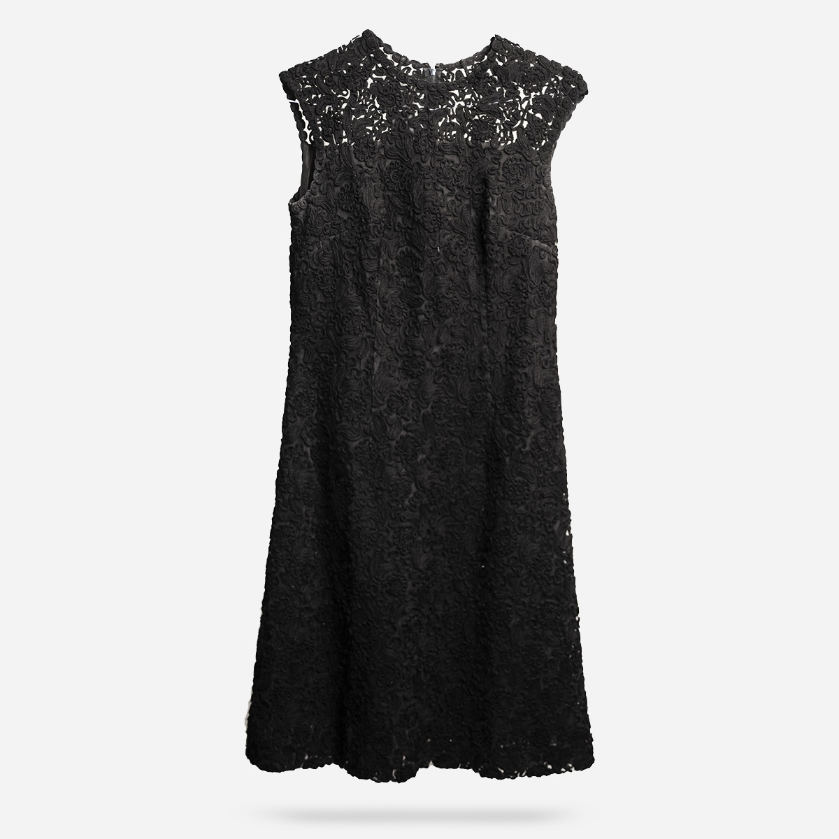 1960s Black lace cocktail dress