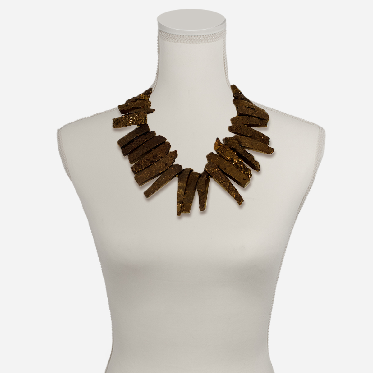 Kenneth Jay Lane vintage brutalist necklace