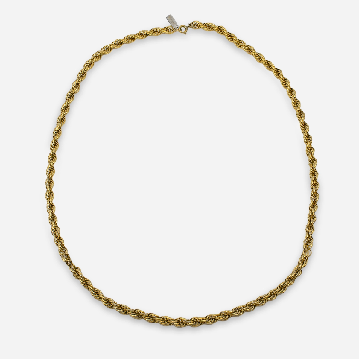 Monet gold rope chain necklace