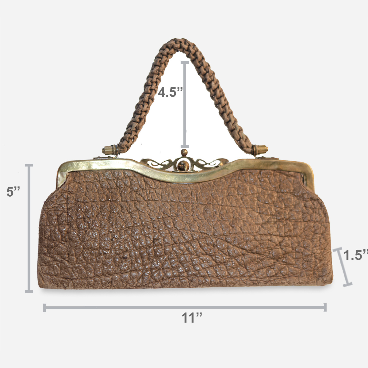 antique leather Handbag Sizing