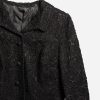 vintage 60s black jacket black soutache trim