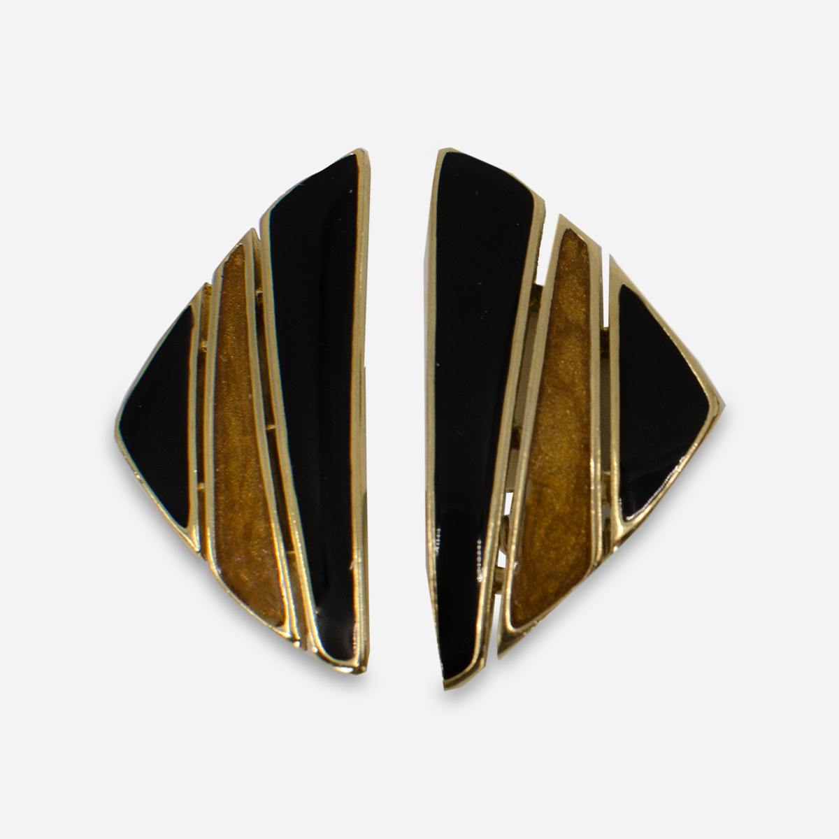 1980s trifari enamel earrings