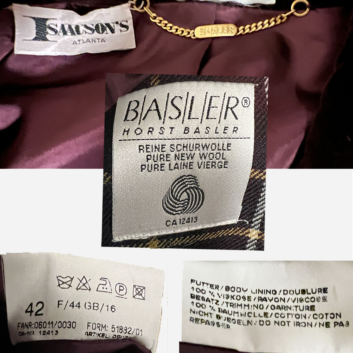 balser clothing labels