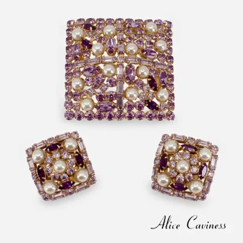 1940s signed Alice Caviness Jewelry set