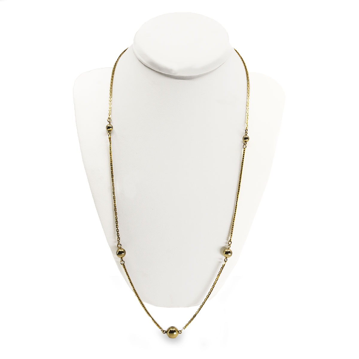 vintage Avon Gold ball chain Necklace
