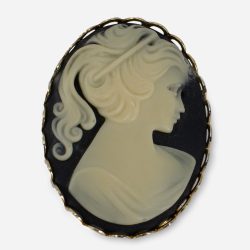 vintage cameo brooch