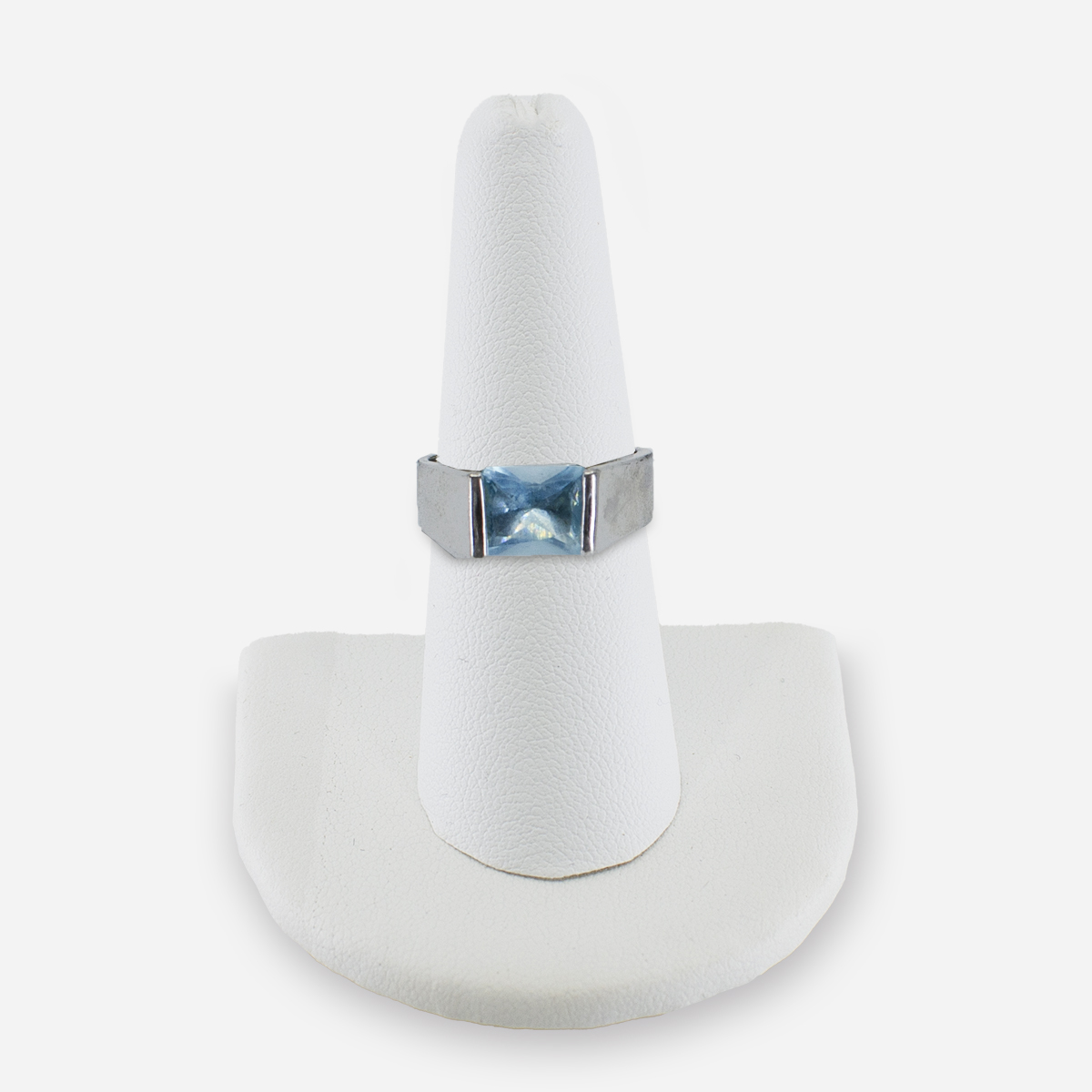 Blue modernist ring