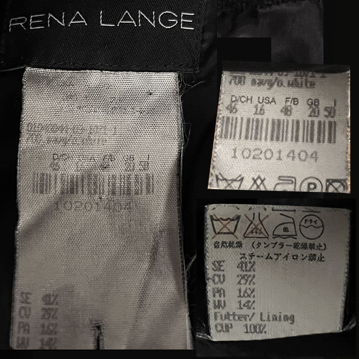 Rena Lange clothing labels