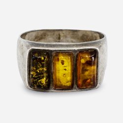 Vintage baltic amber ring