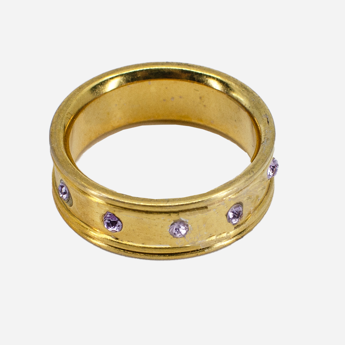 purple crystal ring
