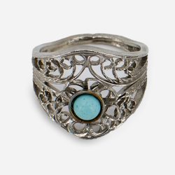 Silver filigree ring