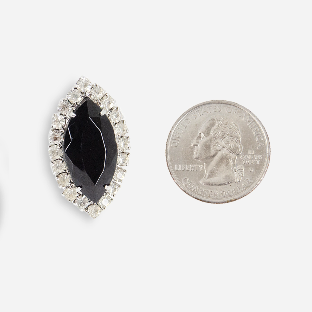 1950s rhinestone earrings