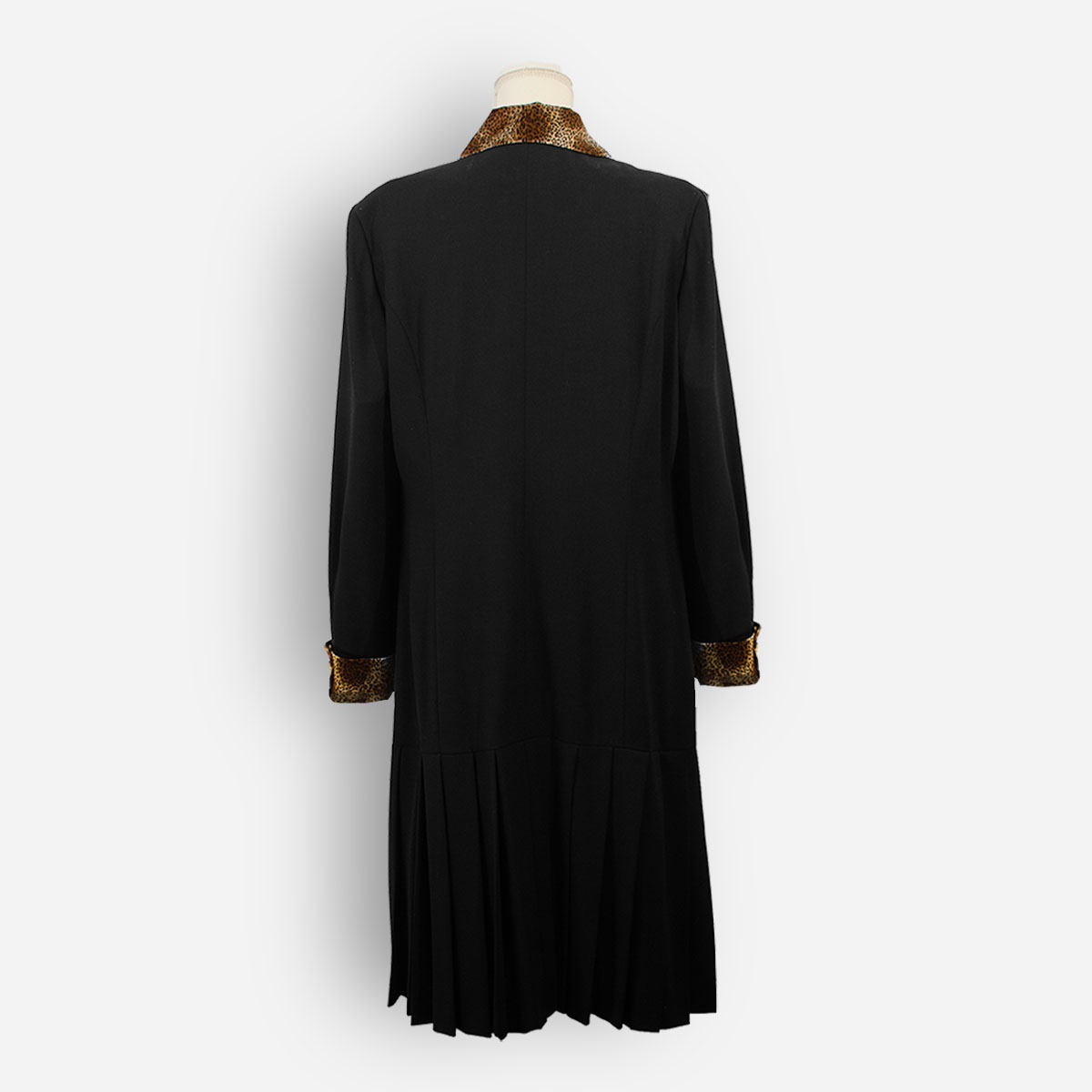 Escada black wool dress