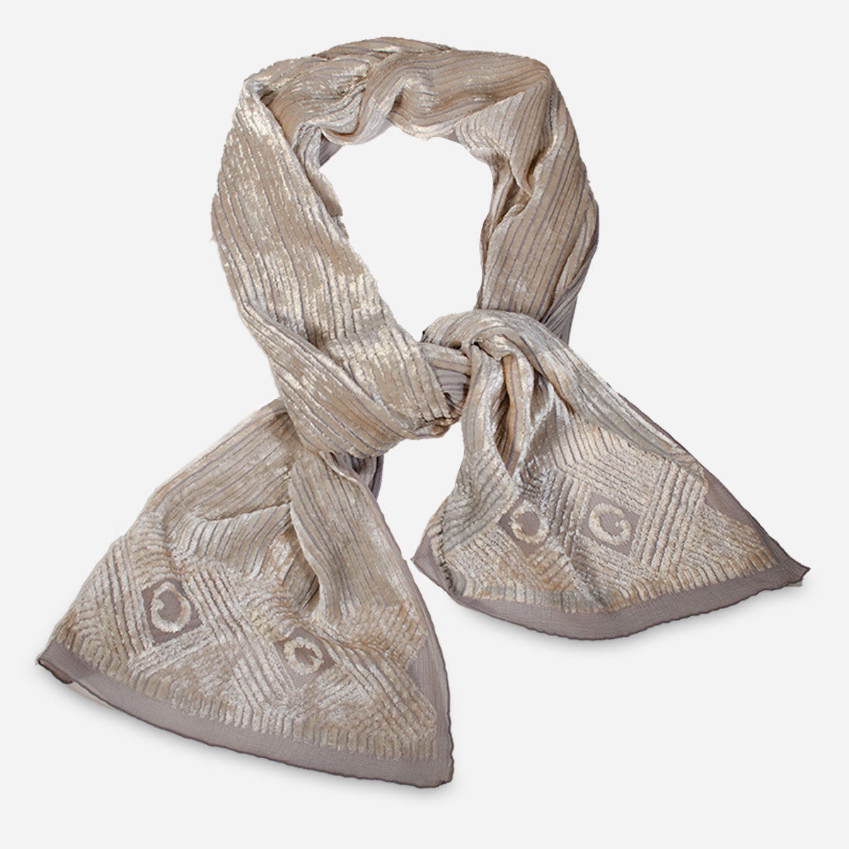 1980s gucci velvet scarf