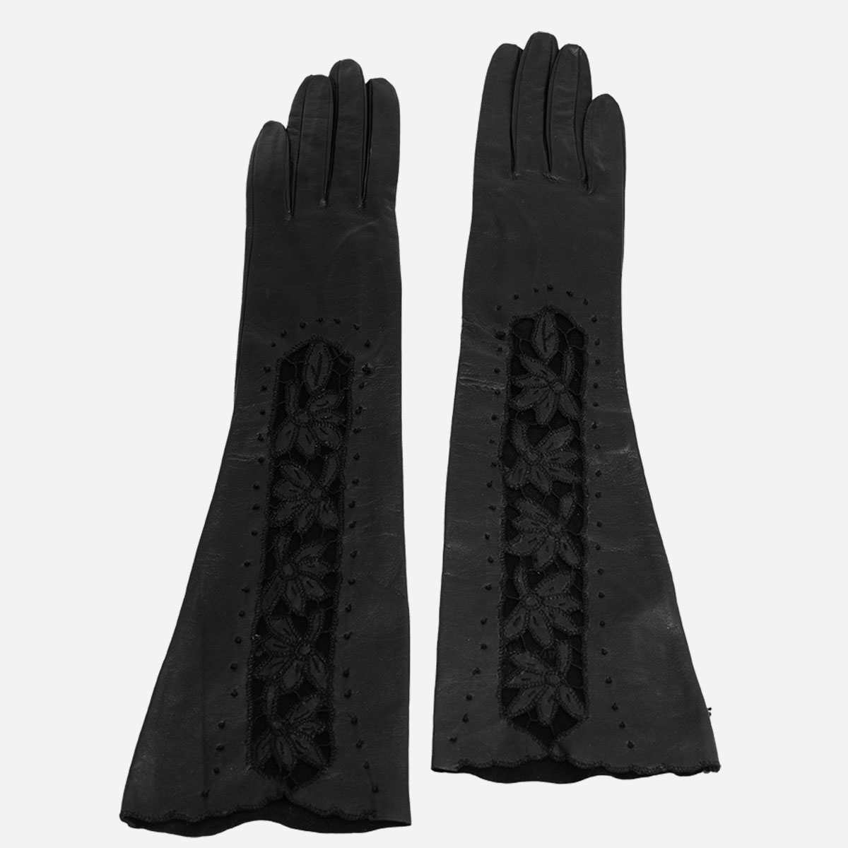 Italian Long Black Gloves