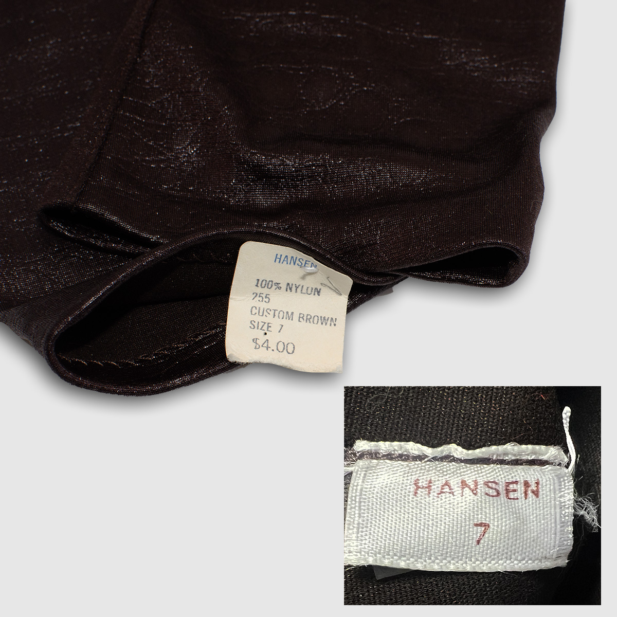 vintage Hansen glove label