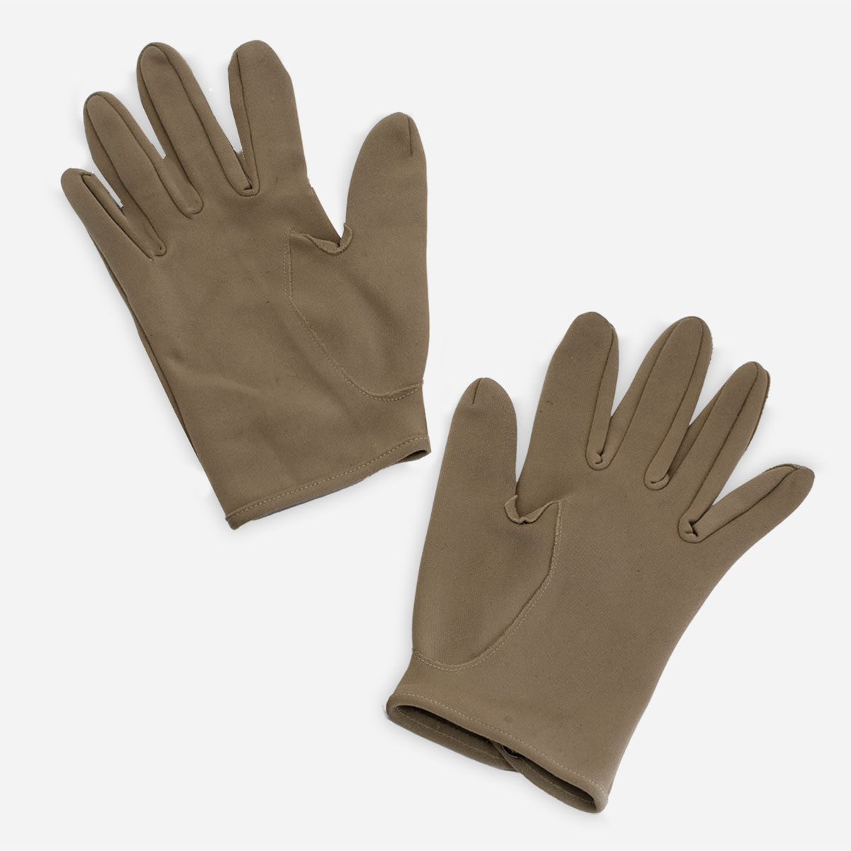 Vintage tan winter gloves, shortie gloves