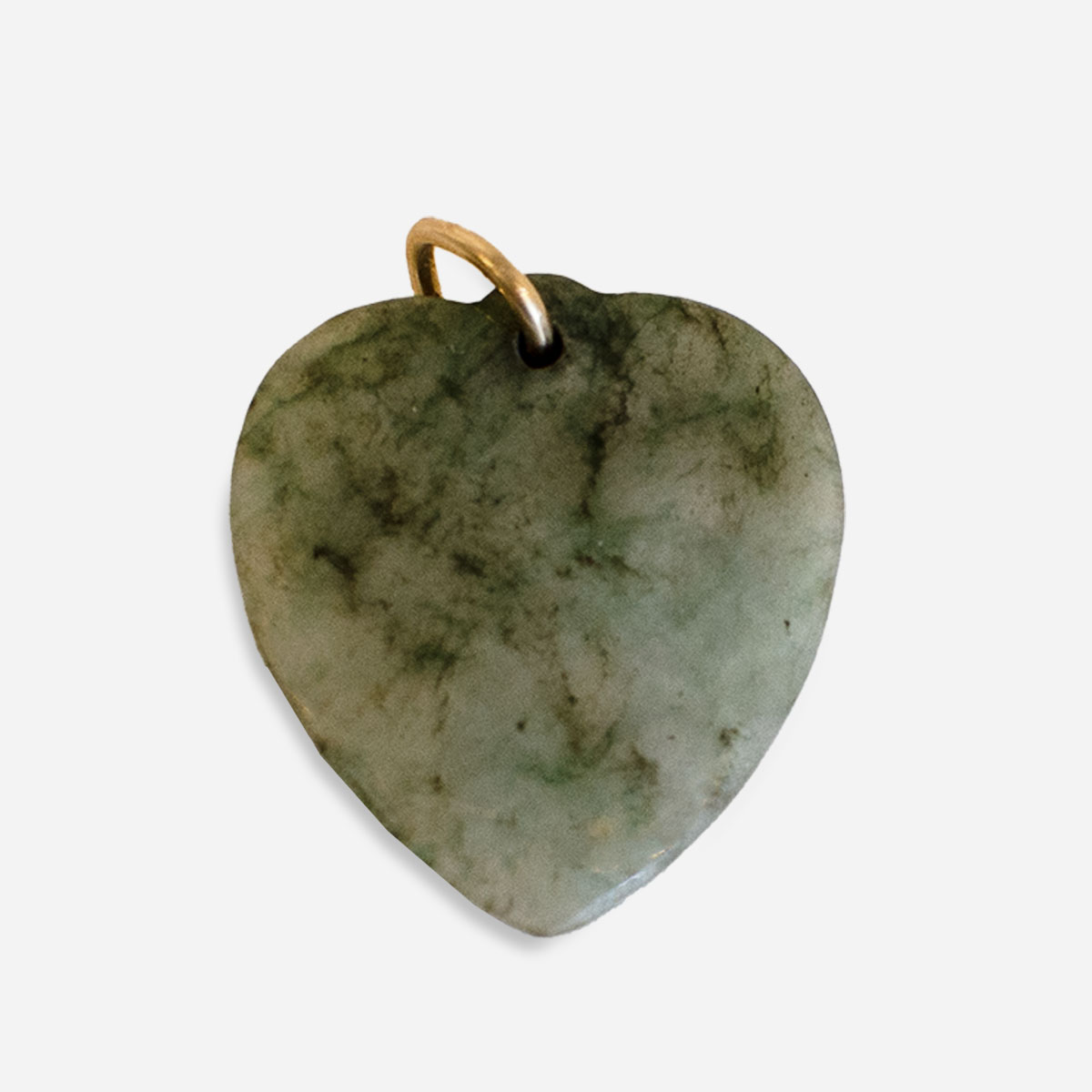 jade heart pendant