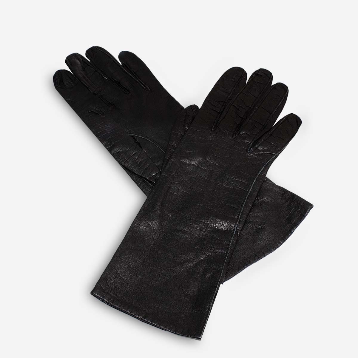 1950s black kid gloves