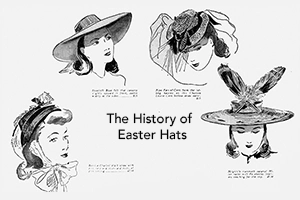 vintage easter hat advertisement