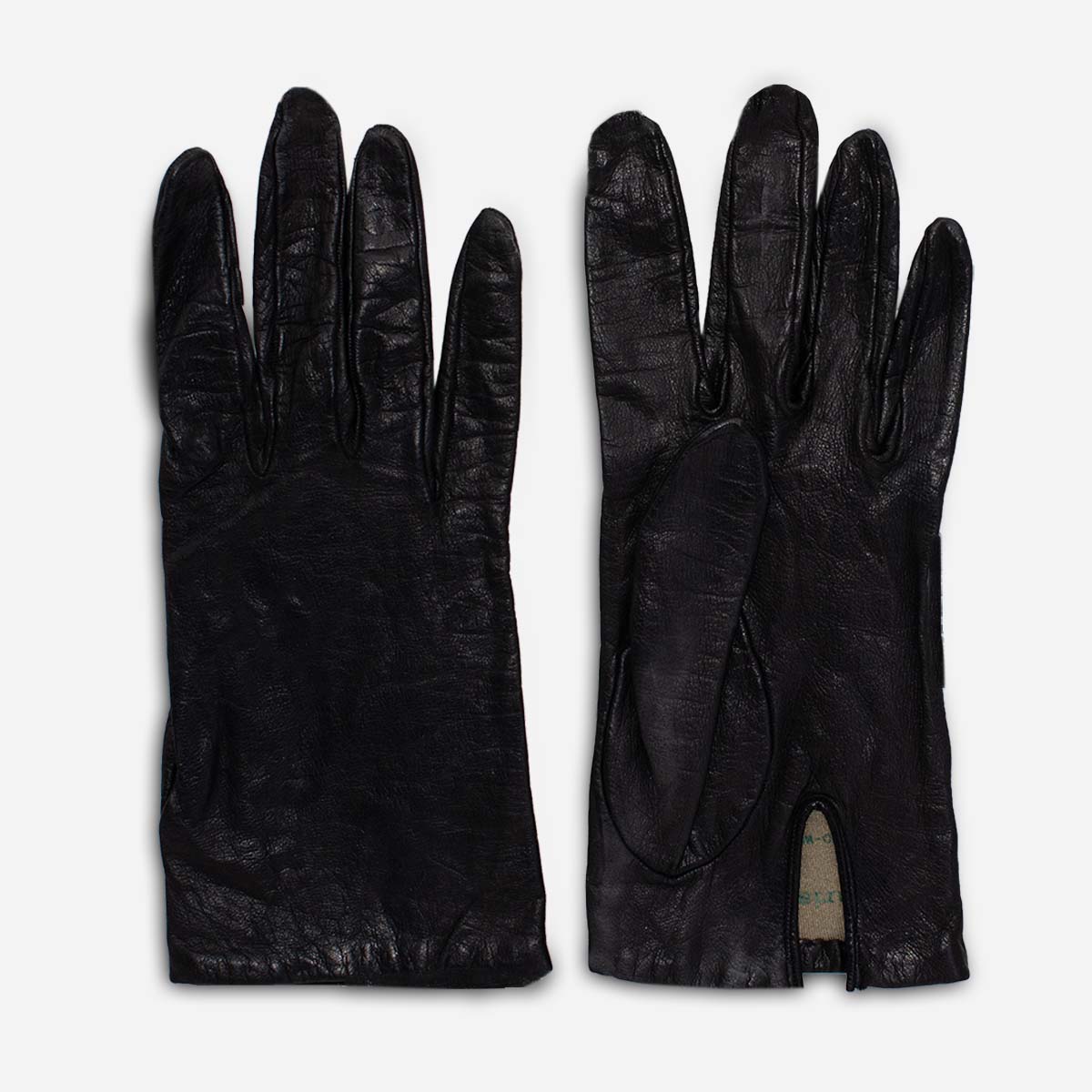 vintage 1960s black kid gloves
